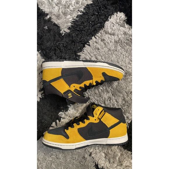 Nike SB Dunk Mid Pro Wu-Tang 2010 Taxi Cab Black Yellow Men’s Sz 9.5 314383-004 main image 5